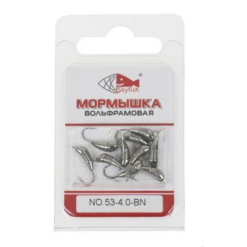 Мормышка вольф. SKYFISH "Куколка с ушком", черный никель №53-4.0-BN